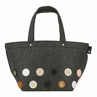 Button-Appliqué Tote Bag [ROOTOTE DELI - FELT-J]