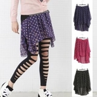 Sunbijou - Polka Dot Print Chiffon Skirt