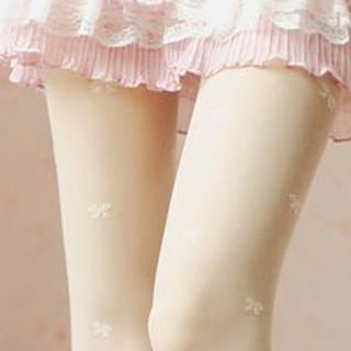 Bow-Print Tights Bow-Print Tights