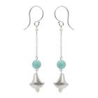 Keleo - Silver amazonite earrings