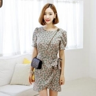 SUVINSHOP - Floral Print Wrap Dress