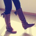 Smoothie - Bow-Accent Cutout Tall Boots