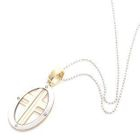 Keleo - 18K White & Yellow Gold Religious Medal