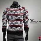 DANGOON - Skull Pattern Knit Sweater