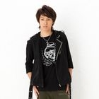 BLACK ASUKA - Sleeveless Studded Hooded Jacket