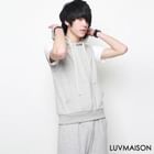 LUVMAISON - Set: Sleeveless Hooded Pullover + Cotton Shorts