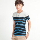 Free Shop - Short-Sleeve Striped T-Shirt