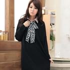 RingBear - Long Sleeve V-Neck Long Top