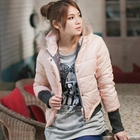CatWorld - Two-Tone Hooded Padded Jacket