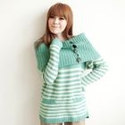 Tokyo Fashion - Striped Sweater with Buttoned Capelet