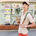 Groove9 - V-Neck T-Shirt with Scarf