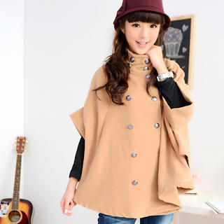 Double-Breasted Cape Jacket