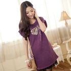 Tokyo Fashion - Short-Sleeve Bow-Accent Tunic