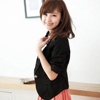 CatWorld - Single-Button Cropped Blazer