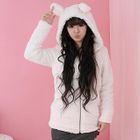 59 Seconds - Ear-Accent Fleece Hoodie