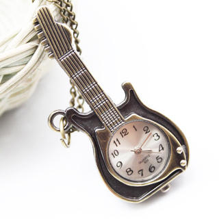 Delicate Guitar Pocket Watch