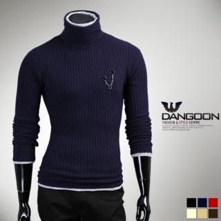 Turtleneck Ribbed Sweater