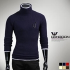 DANGOON - Turtleneck Ribbed Sweater