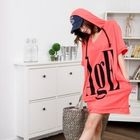 Sunbijou - Raglan Sleeve Hooded Printed Dress