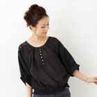 ageha@shibuya - 3/4-Sleeve Lace-Trim Top