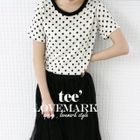 lovemark - Polka-Dot Short-Sleeve Top