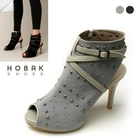HOBAK girls - Open-Toe Studded Ankle Boots