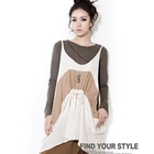 Alicegohome  - Sleeveless Drawstring-Waist Knit Top