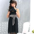 59 Seconds - Sleeveless Lace-Trim Chiffon Party Dress