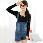 59 Seconds - Denim Jumper Shorts