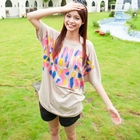 CatWorld - Dolman-Sleeve Print Long Top 