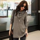 JUNY - Detachable Hooded Knit Pullover