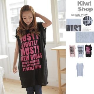 Dolman-Sleeve Printed Pullover Dolman-Sleeve Printed Pullover
