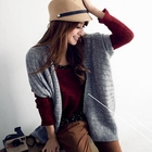 OrangeBear - Short-Sleeve Open-Front Cardigan