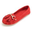 Lane172 - Genuine Leather Tasseled Flats