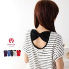 Maymaylu Dreams - Bow-Back Striped Short-Sleeve Tee