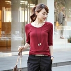 STYLEKELLY - Elbow-Sleeve T-Shirt