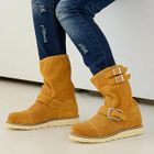 59 Seconds - Genuine Suede Buckled Short Boots