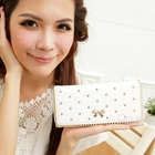 PG Beauty - Chain-Trim Studded Long Wallet