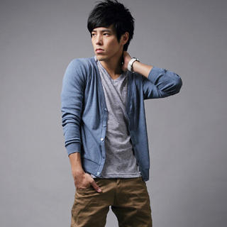 V-Neck Cotton Cardigan