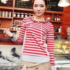 Ando Store - Stripe Hooded Pullover