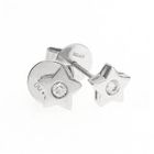 Keleo - 18K White Gold Earrings with Diamonds
