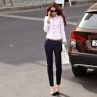 STYLEKELLY - Pleated Front Slim-Fit Pants