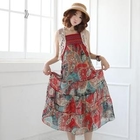 Ukki - Smocked Chiffon Dress