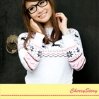 Cherry Story - Deer Pattern Knit Sweater