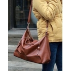 CLICK - Faux-Leather Buckled Satchel