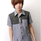 SeventyAge - Zebra Print Short Sleeve Shirt