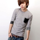 SeventyAge - Leopard Print 3/4-Sleeve Top