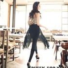 PUFFY - Inset Chiffon Skirt Leggings