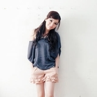 BAIMM - Set: Wide-Sleeve Top + Striped Tank Top