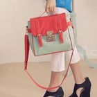 PG Beauty - Color-Block Buckled Flap Satchel